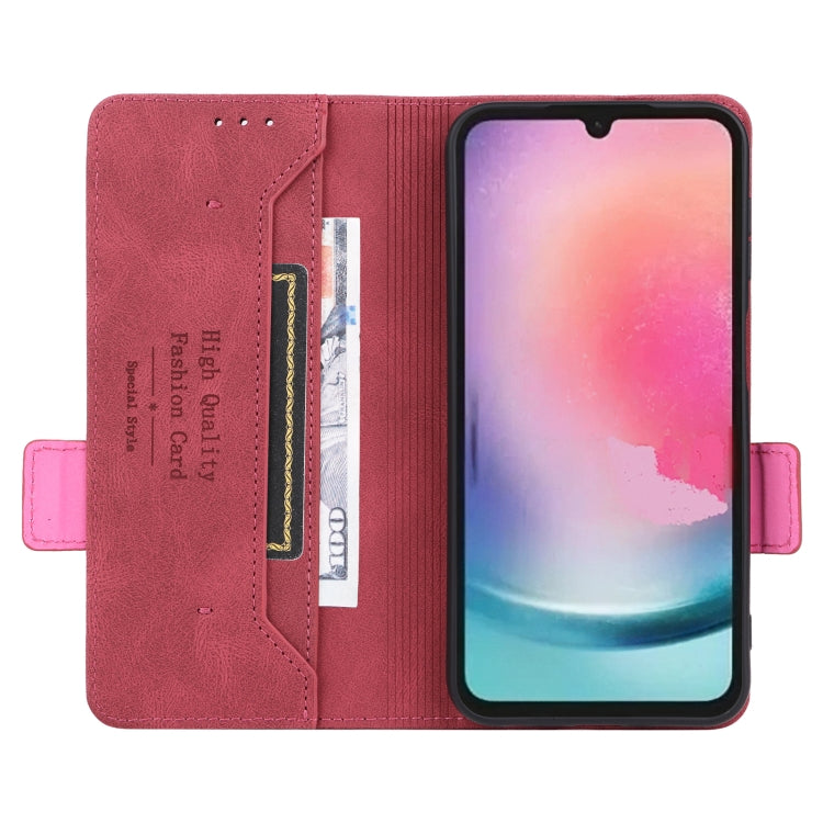 For Samsung Galaxy A24 4G Magnetic Clasp Flip Leather Phone Case
