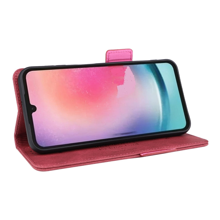 For Samsung Galaxy A24 4G Magnetic Clasp Flip Leather Phone Case