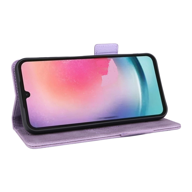 For Samsung Galaxy A24 4G Magnetic Clasp Flip Leather Phone Case