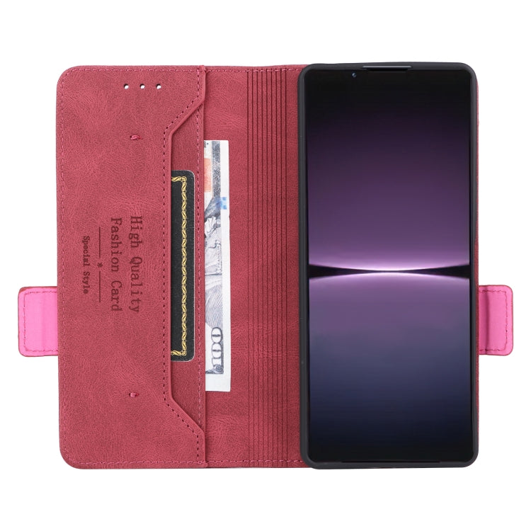 For Sony Xperia 1 V Magnetic Clasp Flip Leather Phone Case