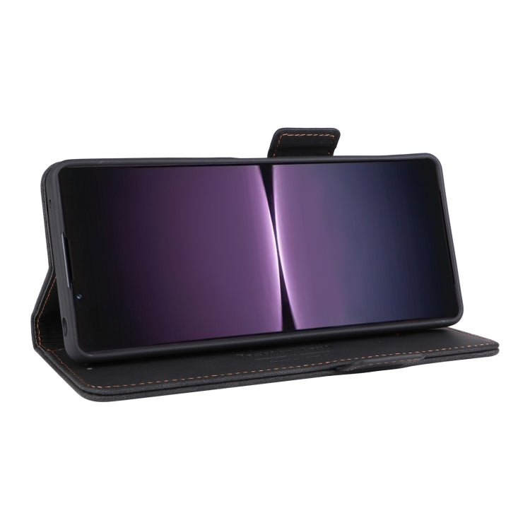 For Sony Xperia 1 V Magnetic Clasp Flip Leather Phone Case