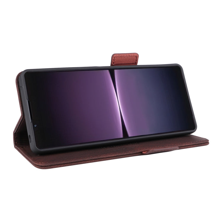 For Sony Xperia 1 V Magnetic Clasp Flip Leather Phone Case