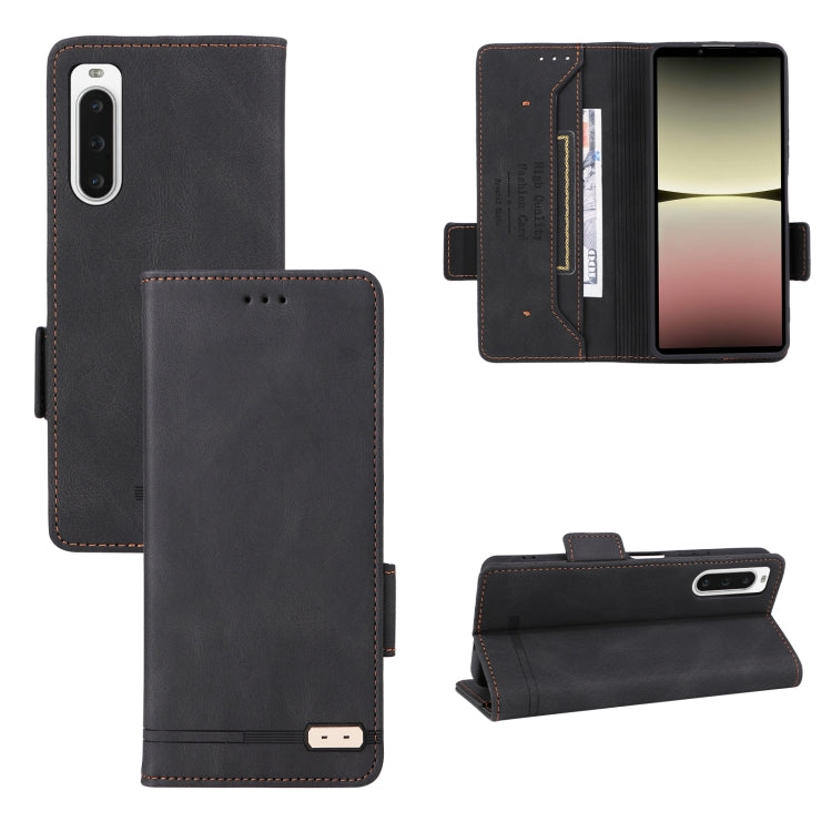 For Sony Xperia 10 V Magnetic Clasp Flip Leather Phone Case