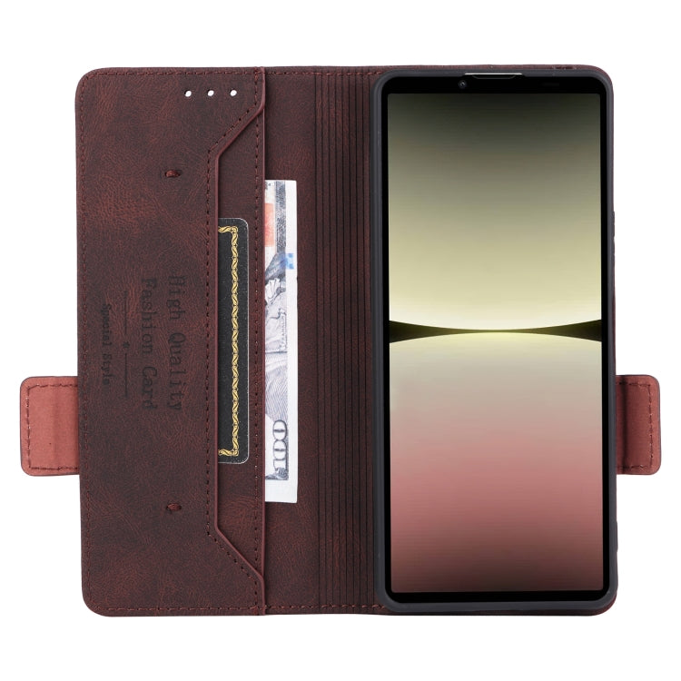 For Sony Xperia 10 V Magnetic Clasp Flip Leather Phone Case