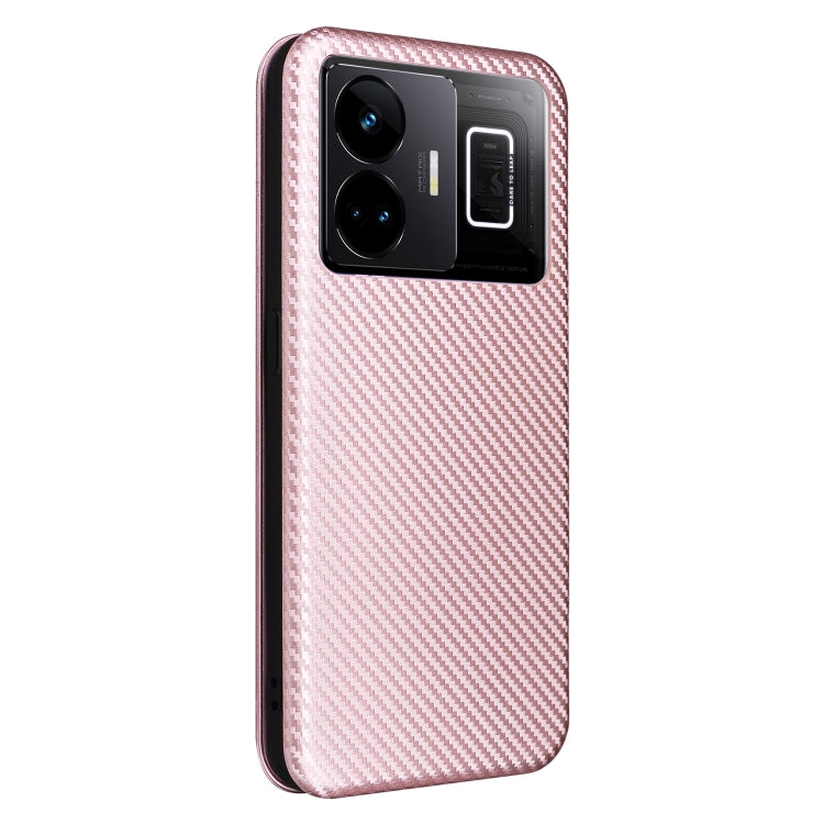 For Realme GT Neo 5 / Realme GT 3 Carbon Fiber Texture Flip Leather Phone Case