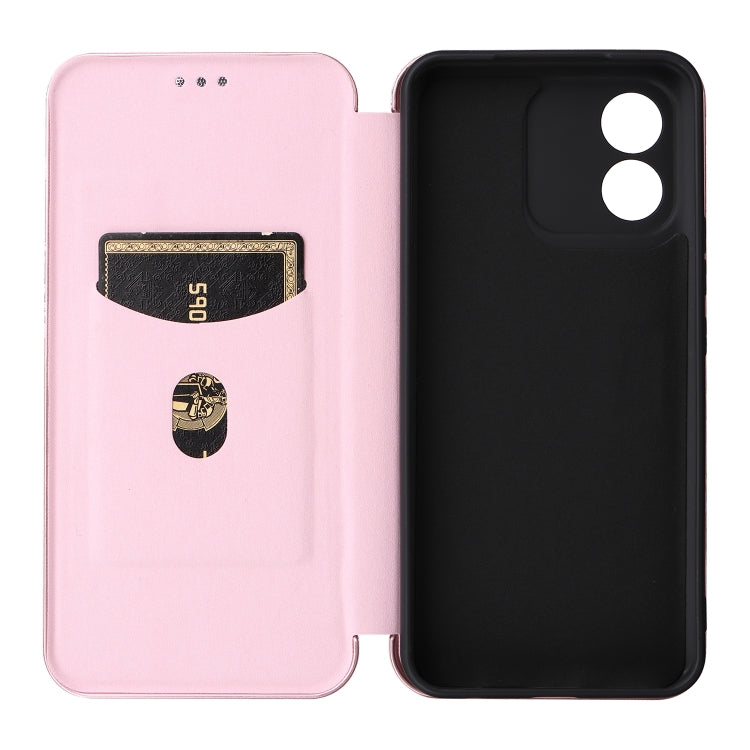 For Honor X5 Carbon Fiber Texture Flip Leather Phone Case