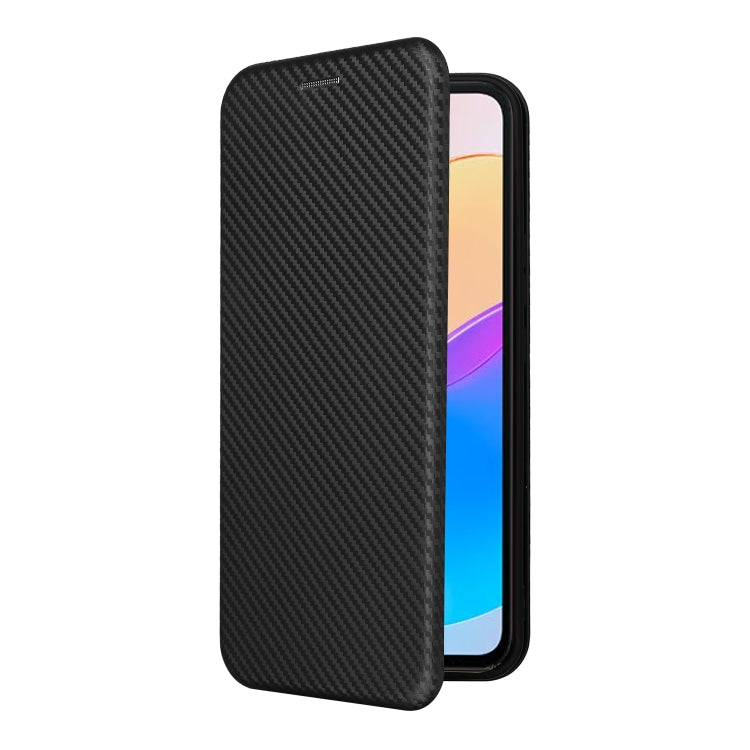 For Honor X5 Carbon Fiber Texture Flip Leather Phone Case
