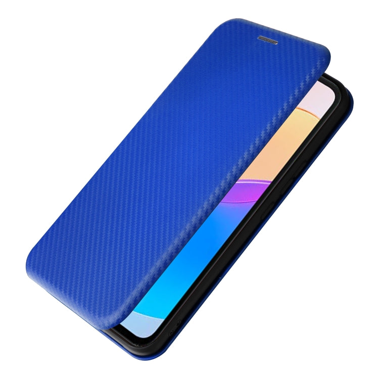 For Honor X5 Carbon Fiber Texture Flip Leather Phone Case