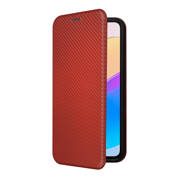 For Honor X5 Carbon Fiber Texture Flip Leather Phone Case