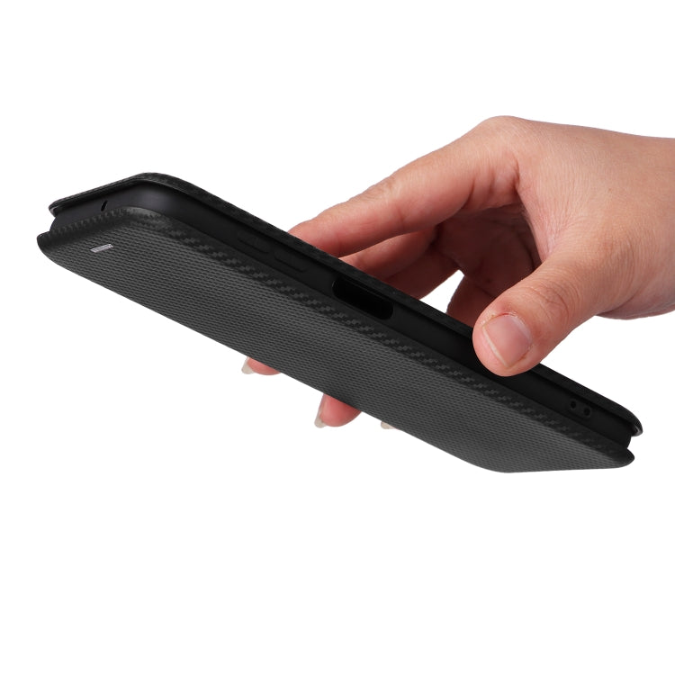 For Samsung Galaxy A24 4G Carbon Fiber Texture Flip Leather Phone Case