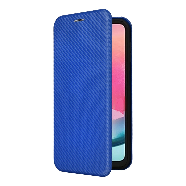 For Samsung Galaxy A24 4G Carbon Fiber Texture Flip Leather Phone Case