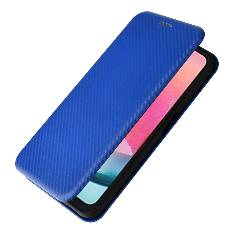 For Samsung Galaxy A24 4G Carbon Fiber Texture Flip Leather Phone Case