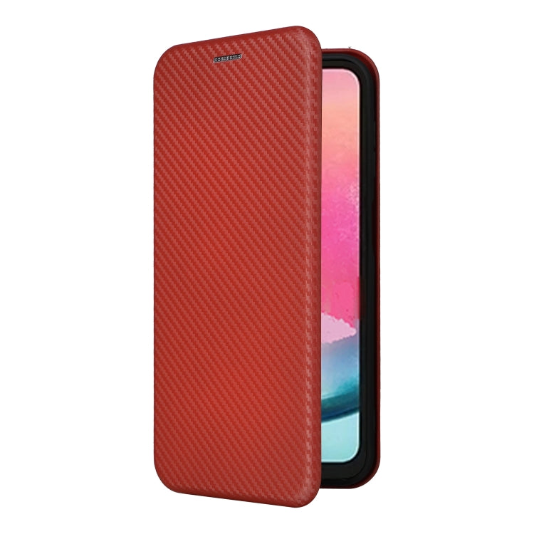 For Samsung Galaxy A24 4G Carbon Fiber Texture Flip Leather Phone Case