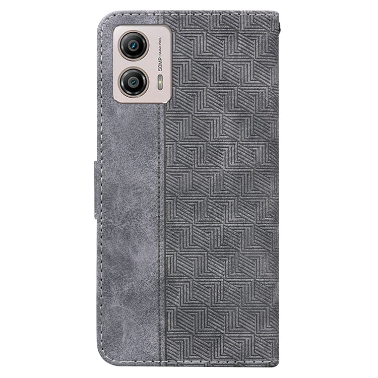 For Motorola Moto G13 / G23 / G53 Geometric Embossed Leather Phone Case