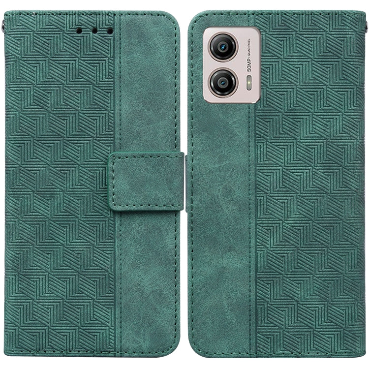 For Motorola Moto G13 / G23 / G53 Geometric Embossed Leather Phone Case