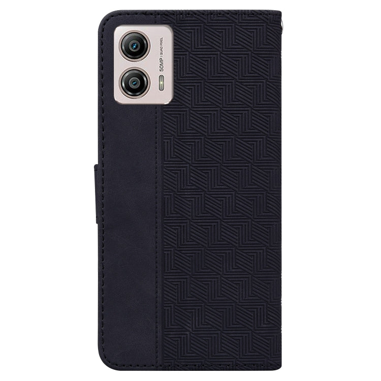 For Motorola Moto G13 / G23 / G53 Geometric Embossed Leather Phone Case