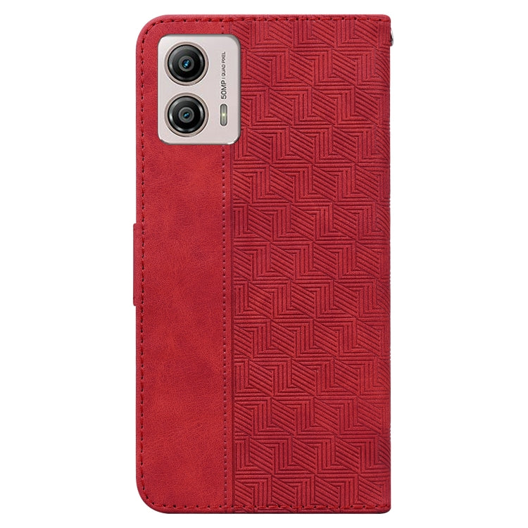 For Motorola Moto G13 / G23 / G53 Geometric Embossed Leather Phone Case