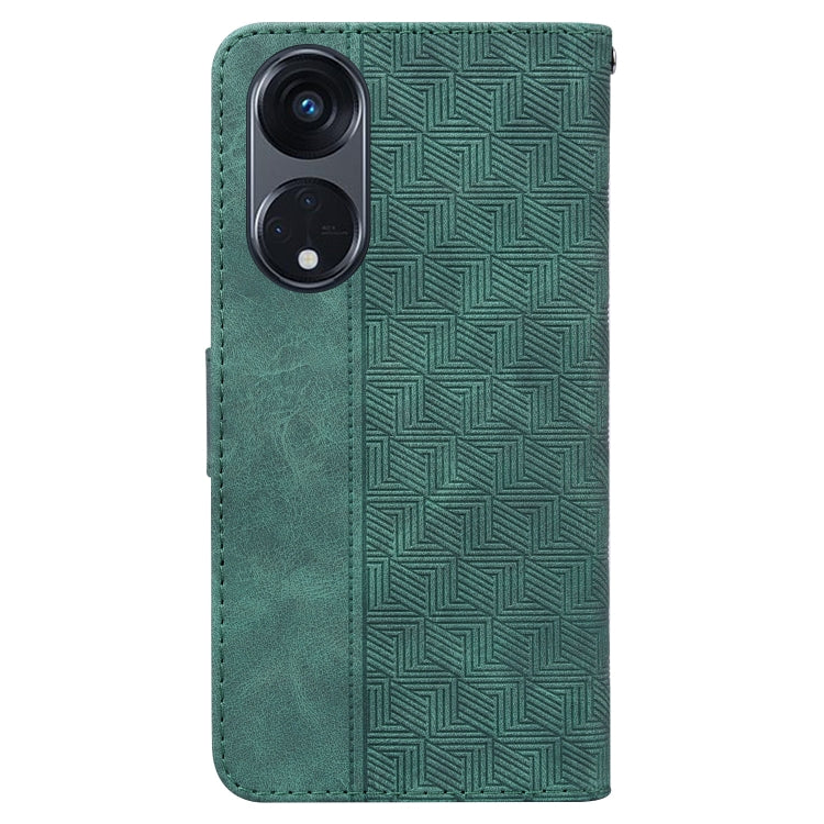 For OPPO Reno8 T  5G / A1 Pro 5G Geometric Embossed Leather Phone Case