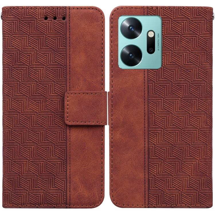For Infinix Zero 20 Geometric Embossed Leather Phone Case