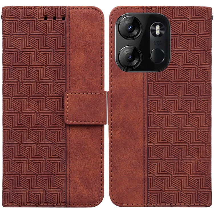 For Tecno Spark Go 2023 / Pop 7 Pro Geometric Embossed Leather Phone Case