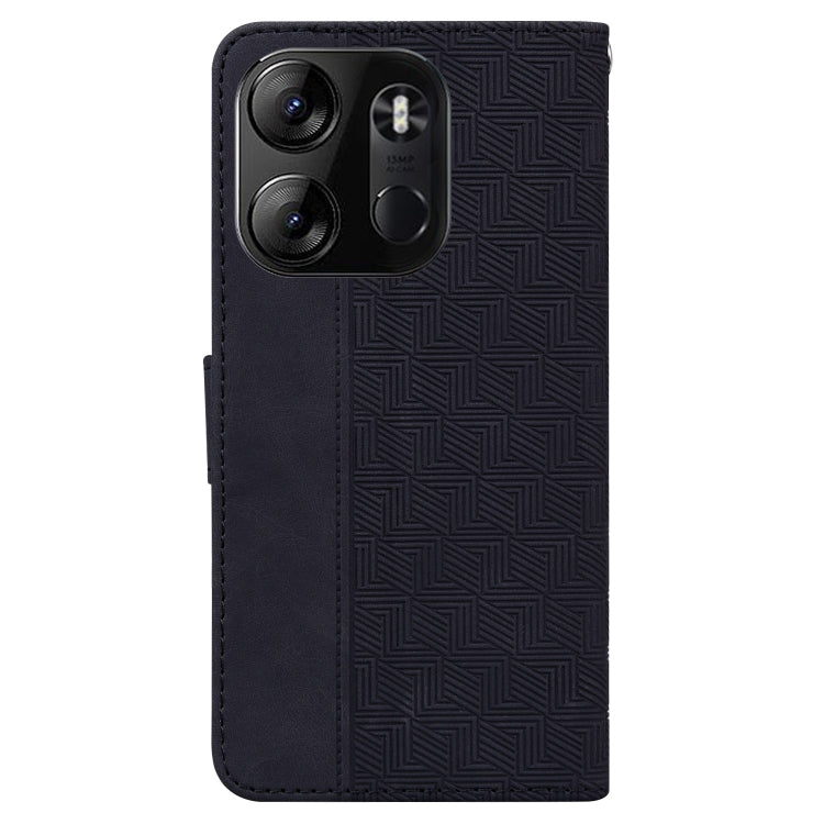 For Tecno Spark Go 2023 / Pop 7 Pro Geometric Embossed Leather Phone Case