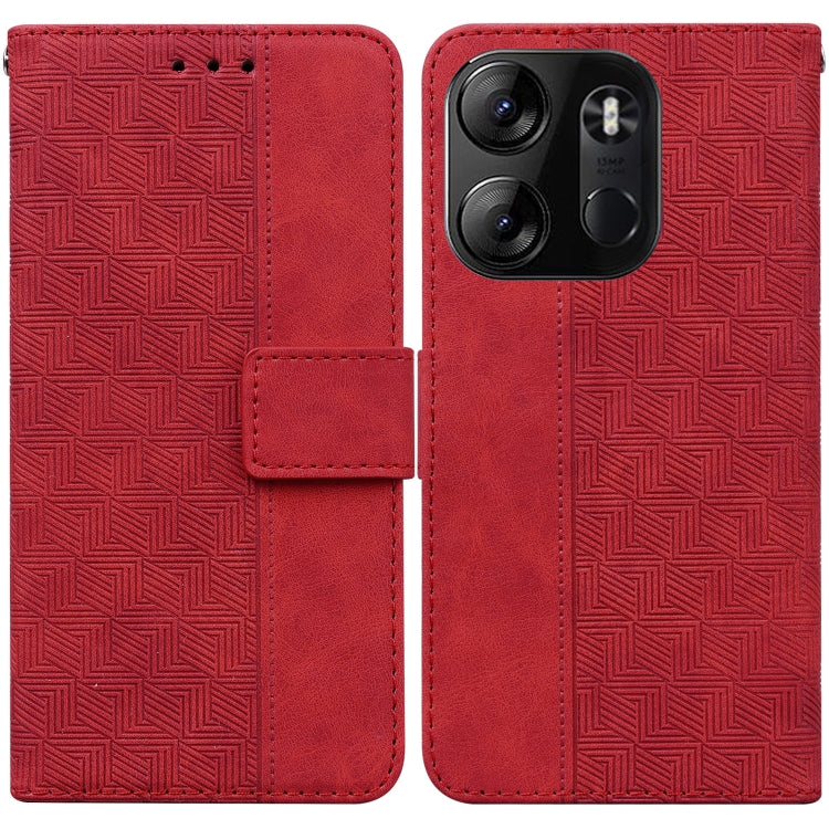 For Tecno Spark Go 2023 / Pop 7 Pro Geometric Embossed Leather Phone Case
