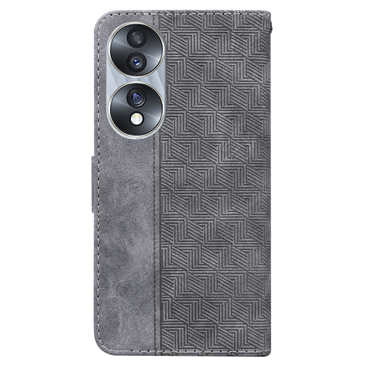 For Honor 70 Geometric Embossed Leather Phone Case