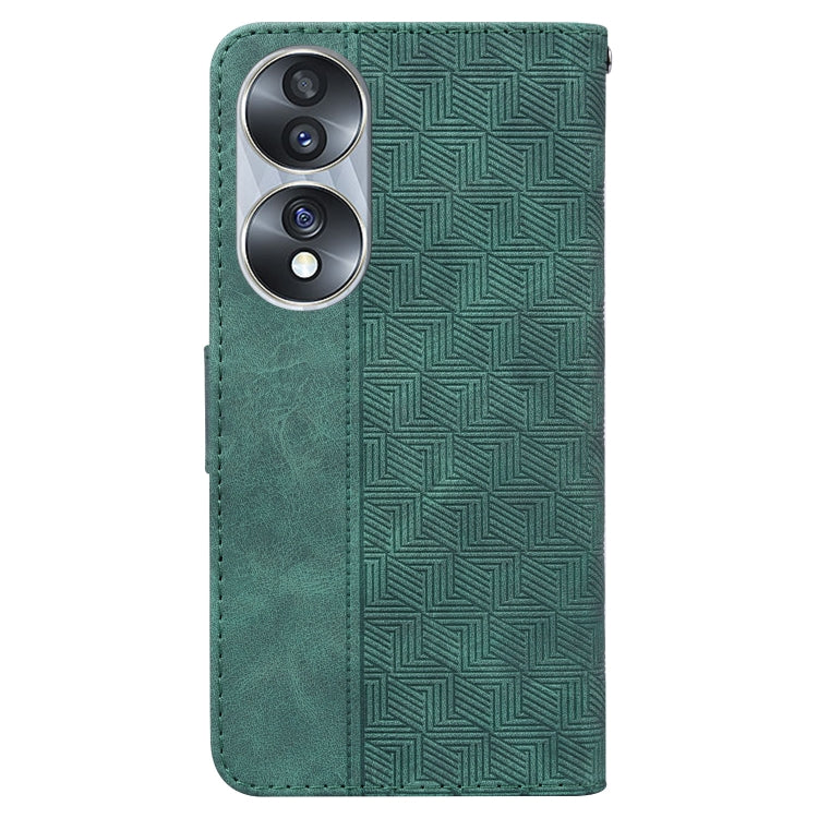 For Honor 70 Geometric Embossed Leather Phone Case