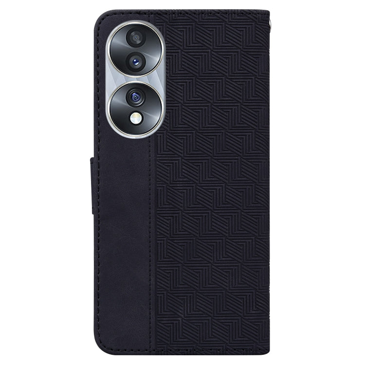 For Honor 70 Geometric Embossed Leather Phone Case
