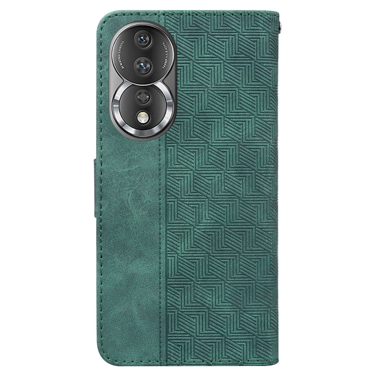 For Honor 80 Geometric Embossed Leather Phone Case