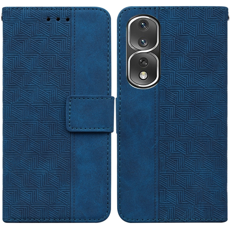 For Honor 80 Pro Geometric Embossed Leather Phone Case