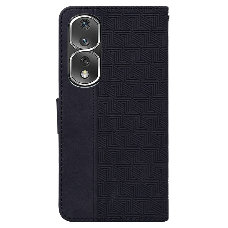 For Honor 80 Pro Geometric Embossed Leather Phone Case