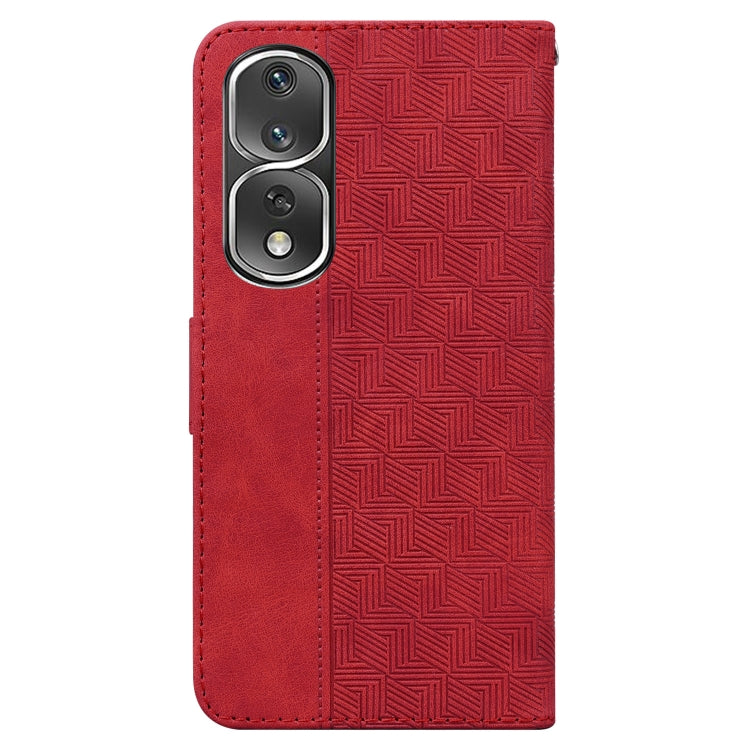 For Honor 80 Pro Geometric Embossed Leather Phone Case