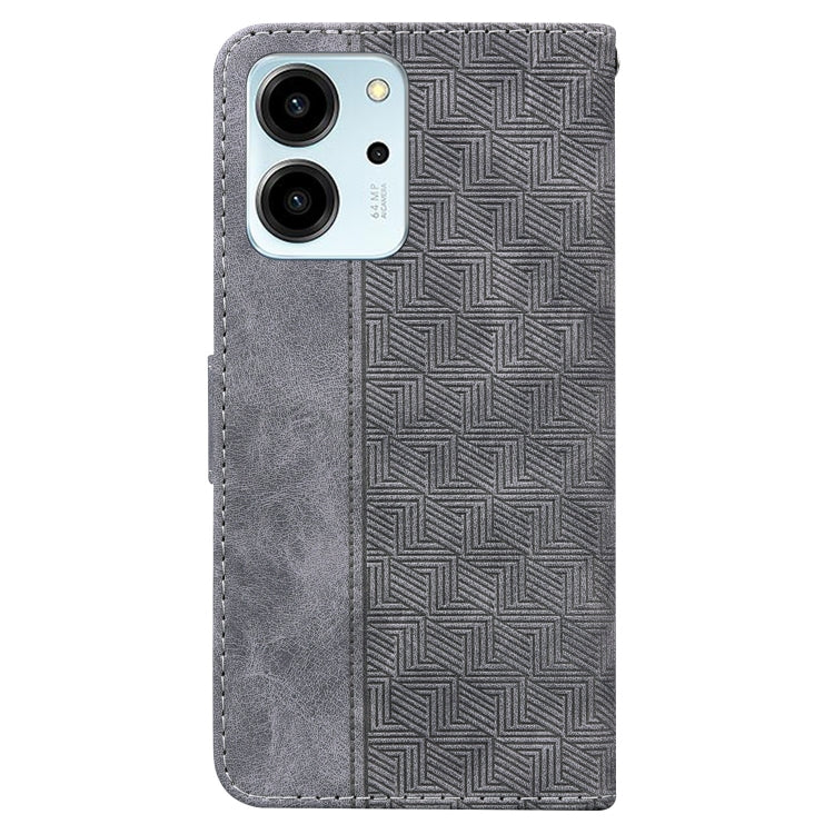 For Honor 80 SE Geometric Embossed Leather Phone Case