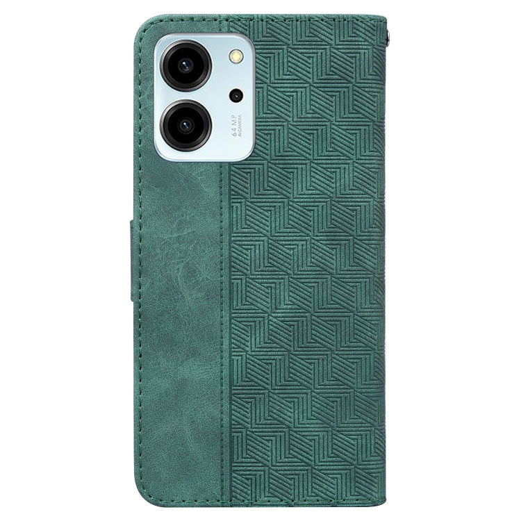 For Honor 80 SE Geometric Embossed Leather Phone Case