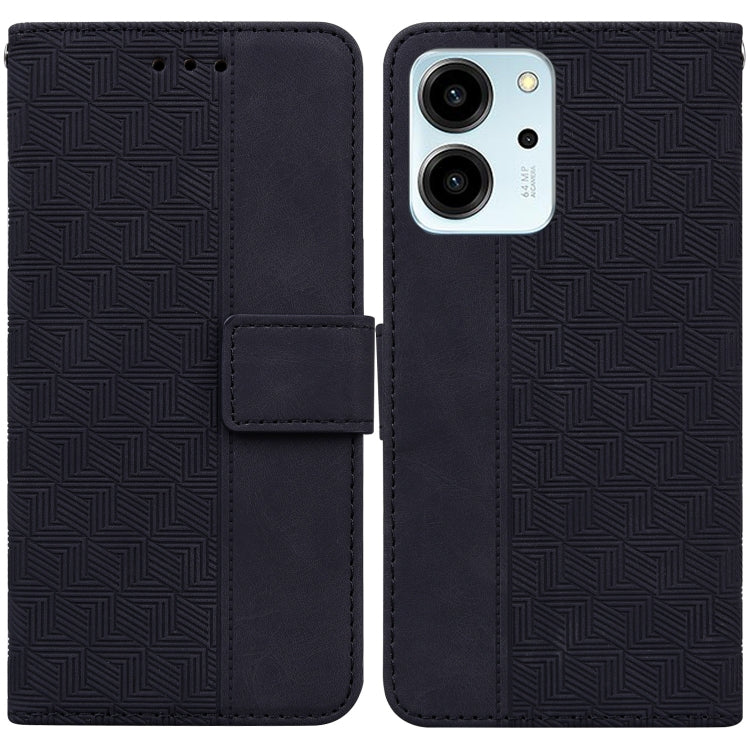 For Honor 80 SE Geometric Embossed Leather Phone Case