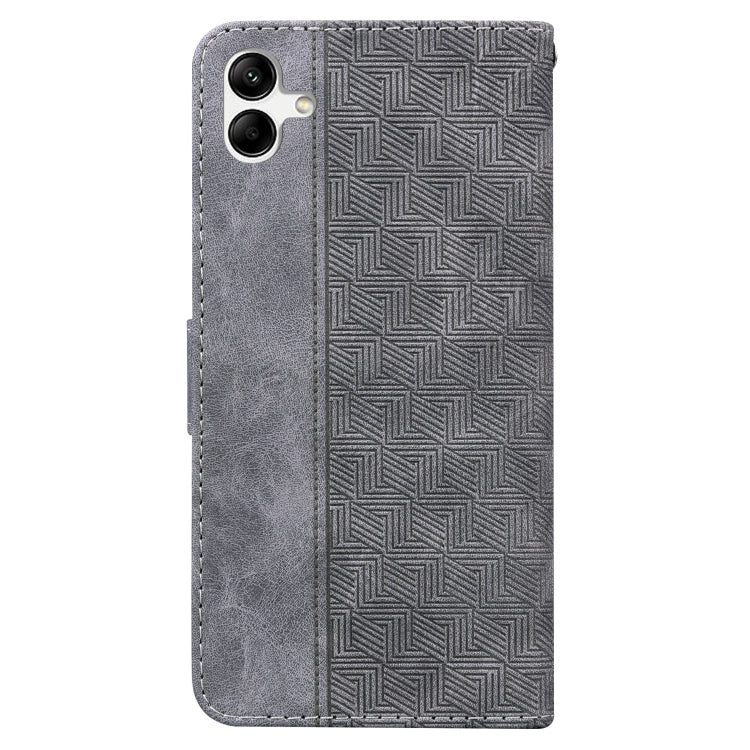 For Samsung Galaxy A04e / F04 / M04 Geometric Embossed Leather Phone Case