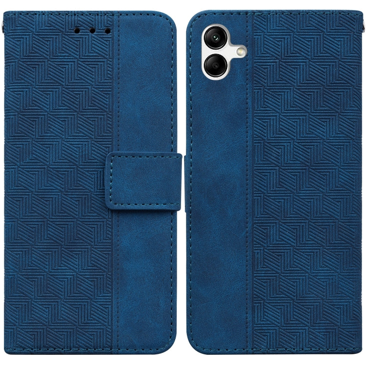 For Samsung Galaxy A04e / F04 / M04 Geometric Embossed Leather Phone Case