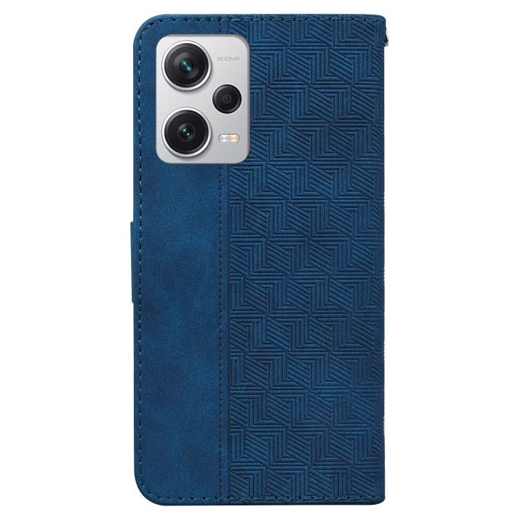 For Xiaomi Redmi Note 12 Pro+ Geometric Embossed Leather Phone Case