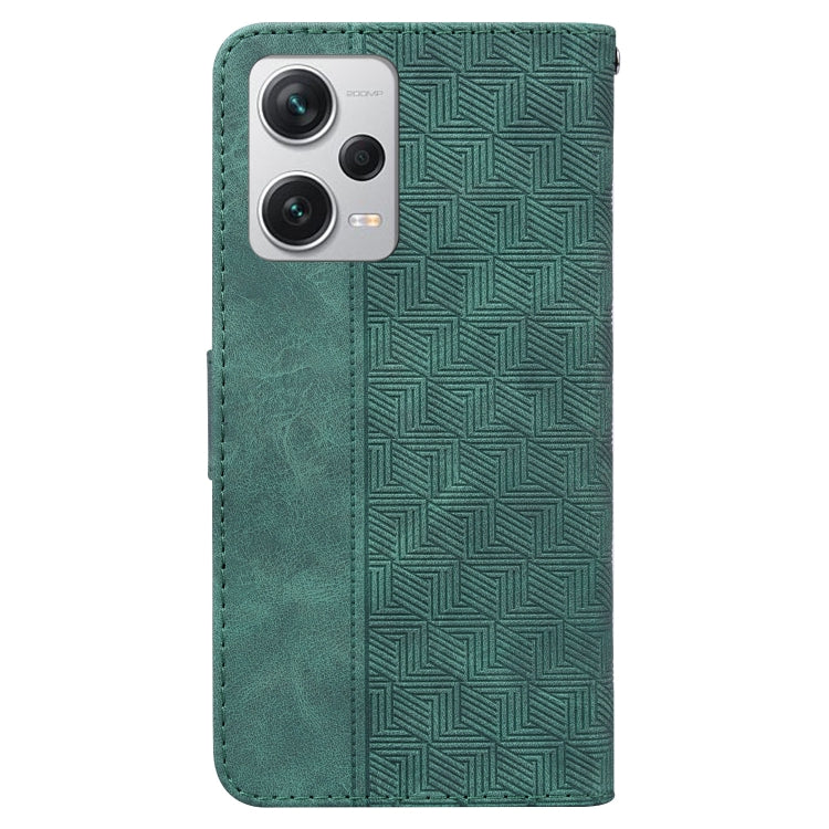 For Xiaomi Redmi Note 12 Pro+ Geometric Embossed Leather Phone Case