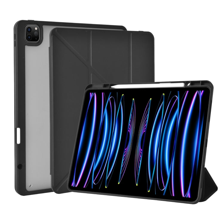 For iPad 12.9 WiWU PU + TPU Smart Tablet Case with Pen Slot