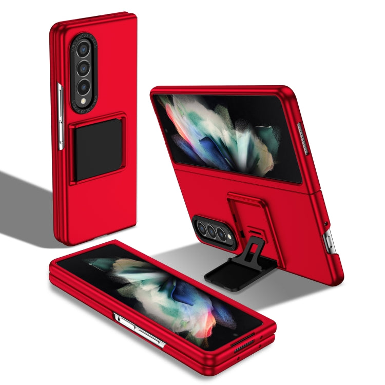For Samsung Galaxy Z Fold3 5G Three-dimensional Folding Holder PC Phone Case