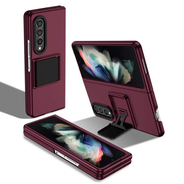For Samsung Galaxy Z Fold3 5G Three-dimensional Folding Holder PC Phone Case