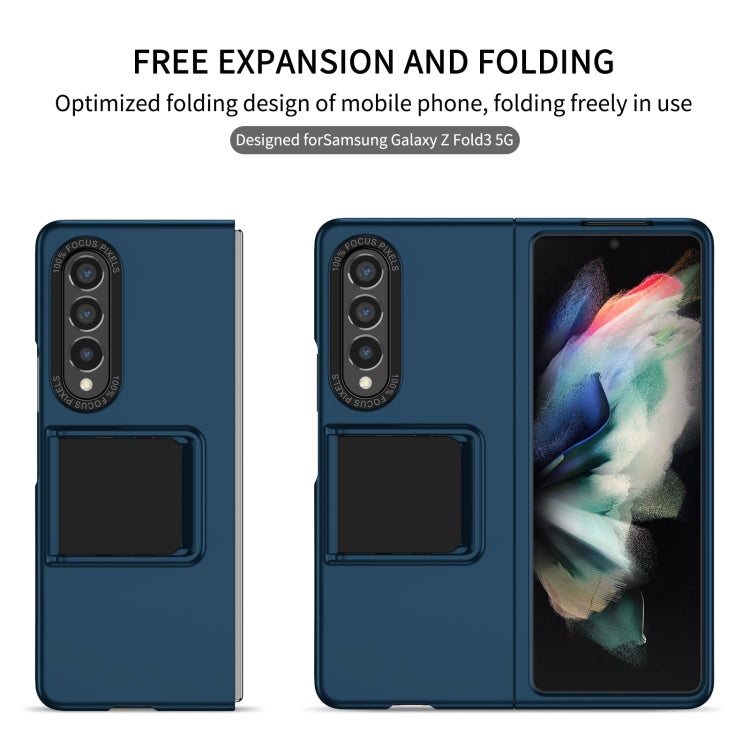 For Samsung Galaxy Z Fold3 5G Three-dimensional Folding Holder PC Phone Case