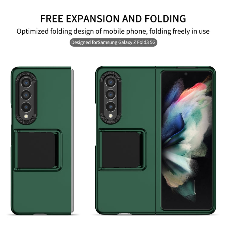 For Samsung Galaxy Z Fold3 5G Three-dimensional Folding Holder PC Phone Case