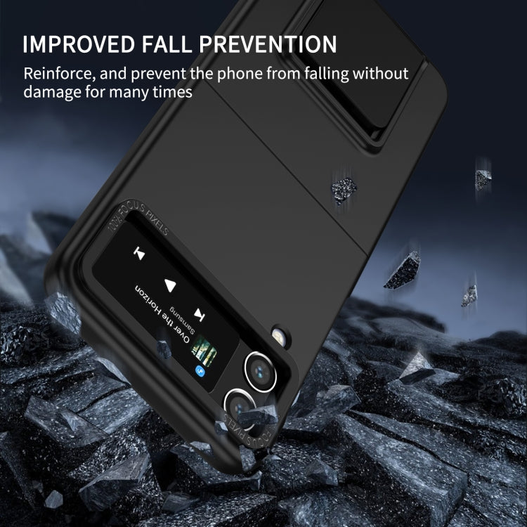 For Samsung Galaxy Z Flip4 5G Three-dimensional Folding Holder PC Phone Case