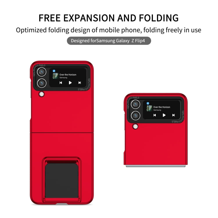 For Samsung Galaxy Z Flip4 5G Three-dimensional Folding Holder PC Phone Case