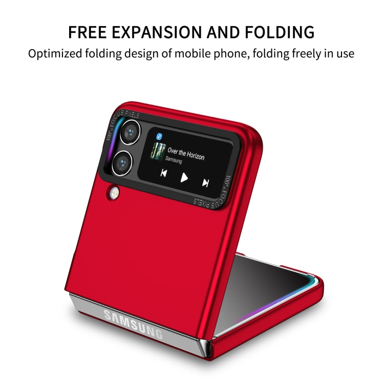 For Samsung Galaxy Z Flip4 5G Three-dimensional Folding Holder PC Phone Case