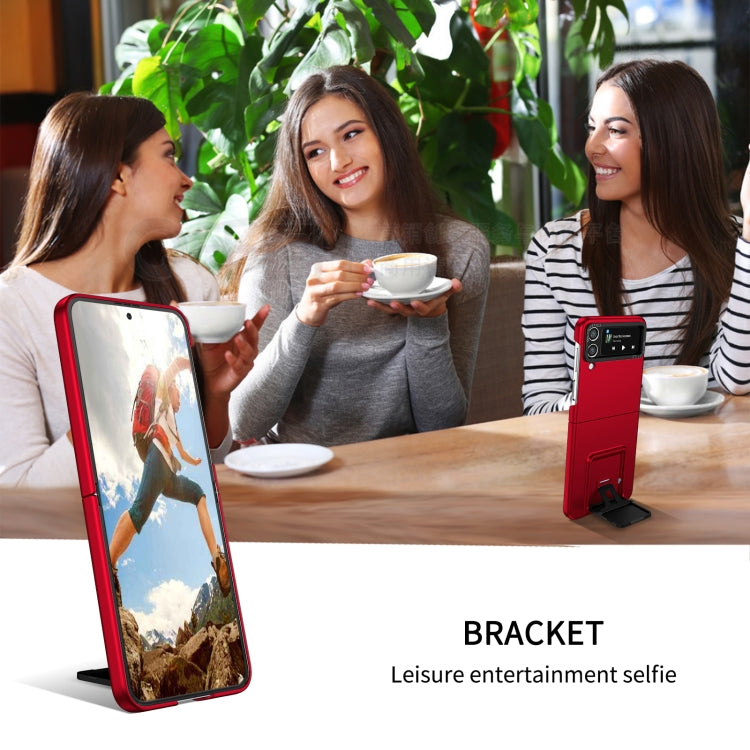 For Samsung Galaxy Z Flip4 5G Three-dimensional Folding Holder PC Phone Case