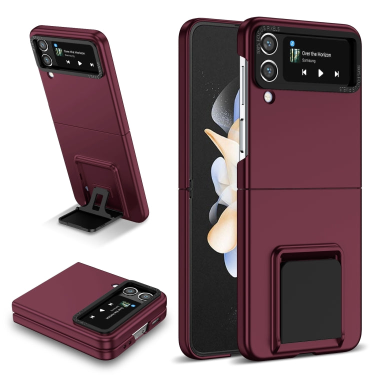 For Samsung Galaxy Z Flip4 5G Three-dimensional Folding Holder PC Phone Case